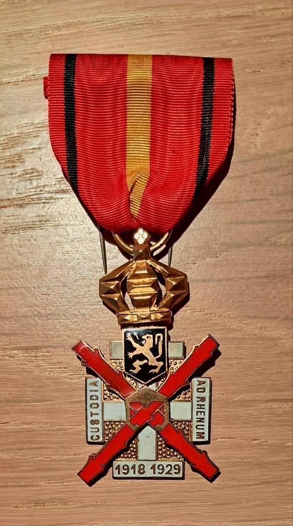 ABBL Armée belge Médaille de Garde du Rhin occupation allema, Enlèvement ou Envoi