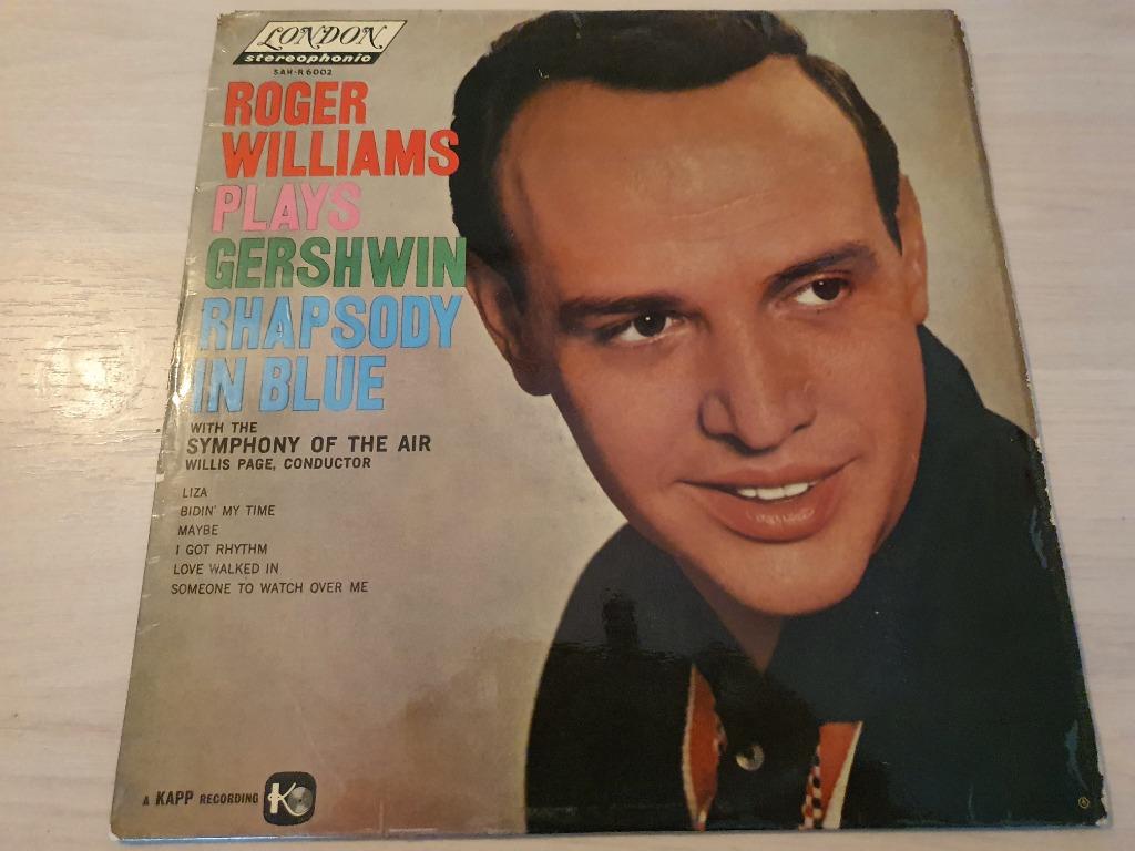 disque vinyl 33 tours roger williams Plays Gershwin Rhapsody, Enlèvement ou Envoi, Comme neuf