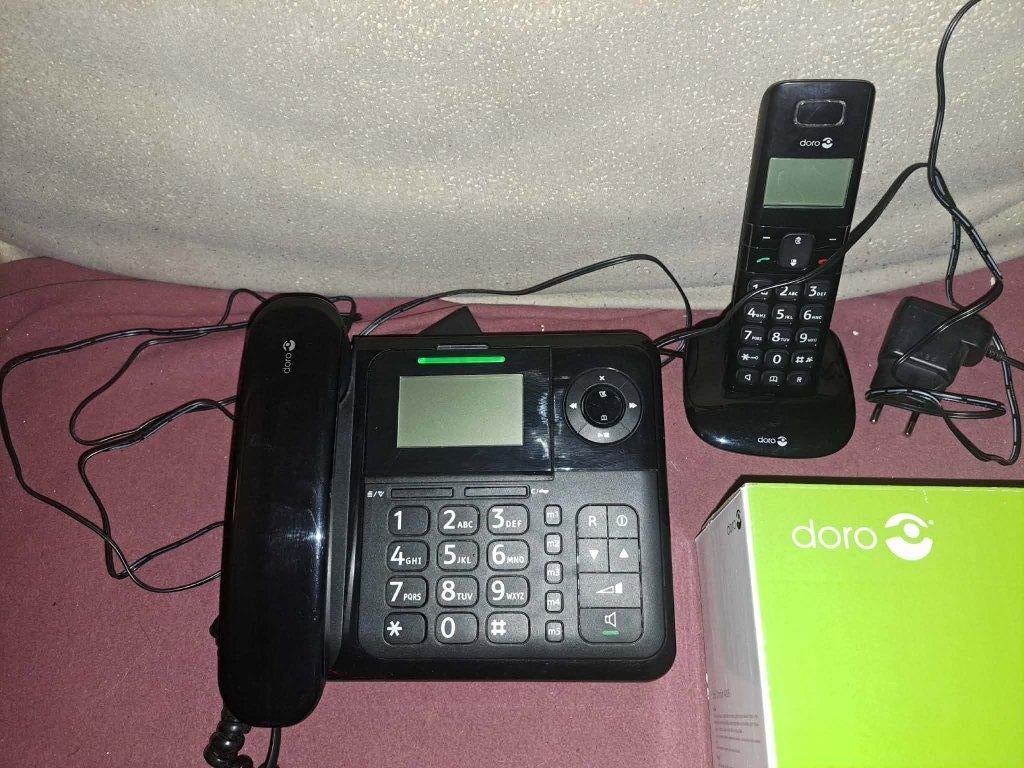 Doro COMFORT4005 Vaste + DECT Telefoon Zwart, Ophalen of Verzenden, Zo goed als nieuw, 1 handset, Stralingsarm