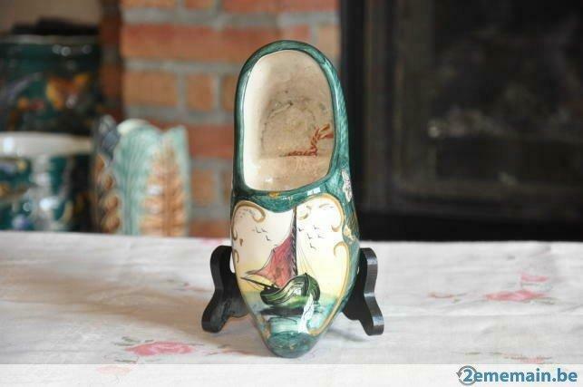 grand et ancien  sabot faience  au bateau bequet, Enlèvement ou Envoi