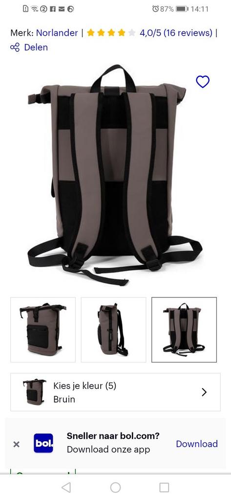Norlander sac à dos vélo étanche taupe, Enlèvement ou Envoi, Comme neuf