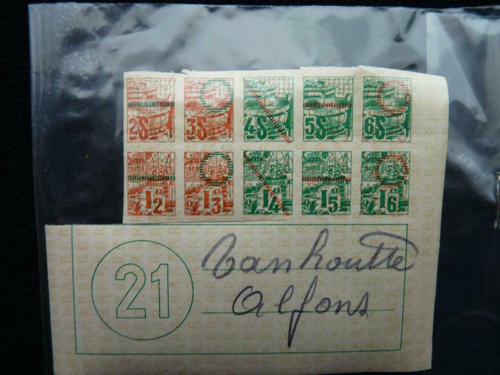 Rantsoeneringszegels WO II, Verzamelen, Ophalen of Verzenden