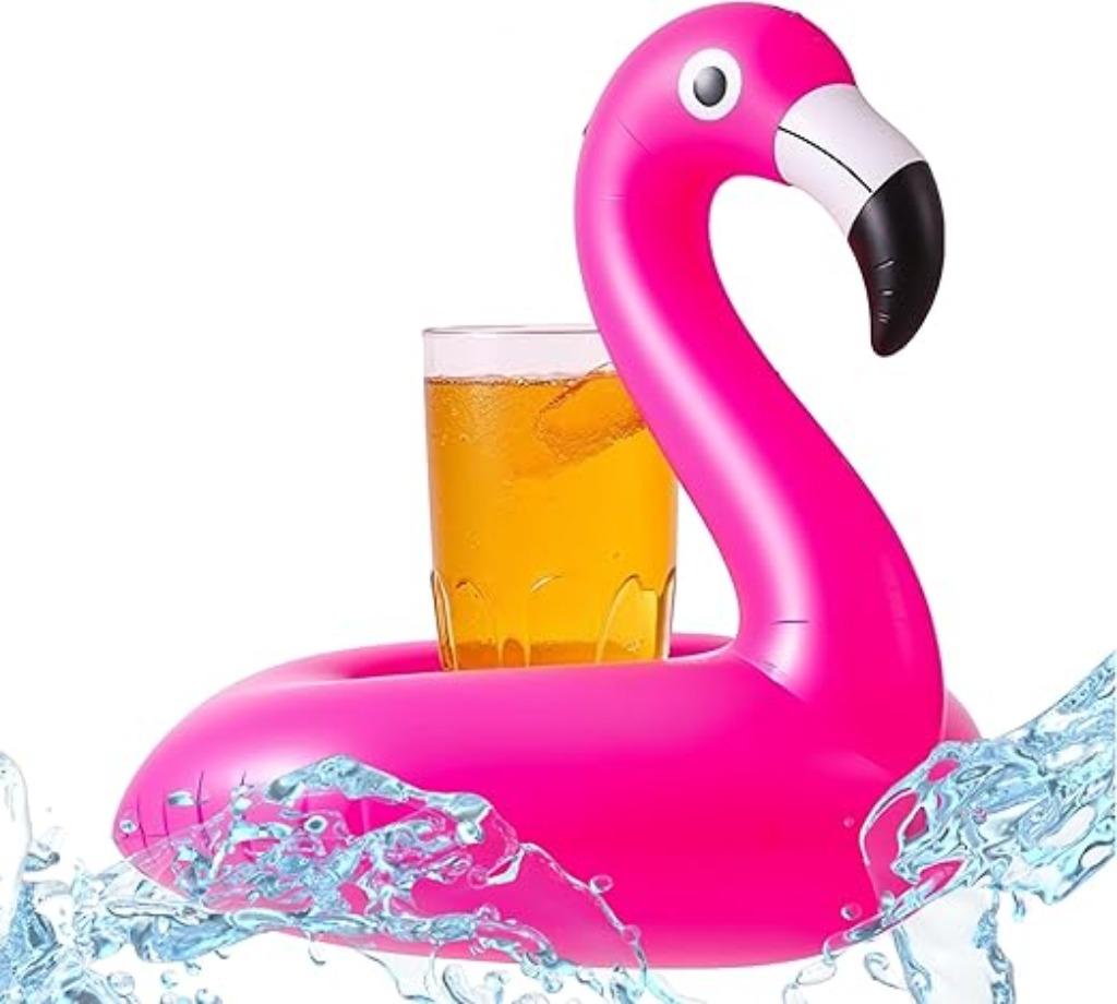 Opblaasbare flamingo bekerhouder SNELLE GRATIS LEVERING