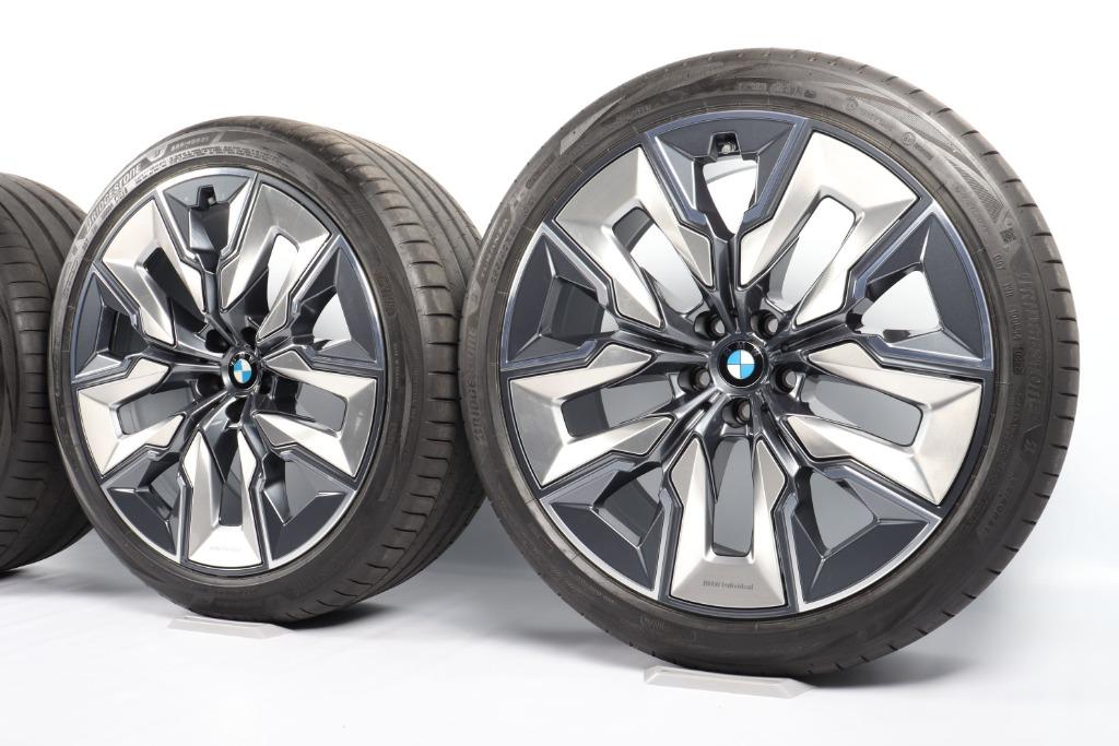 BMW i7 7-serie G70 X3 G45 21 Inch Styling 910i Bridgestone, Auto-onderdelen, Gebruikt, 255 mm, Banden en Velgen, Personenwagen