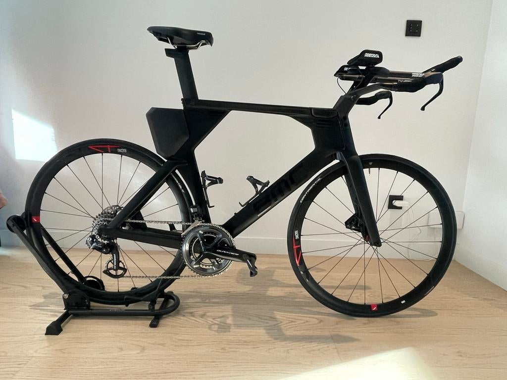 Vélo Triathlon BMC Timemachine 01 – Dura-Ace Di2, Enlèvement, Comme neuf, Carbone