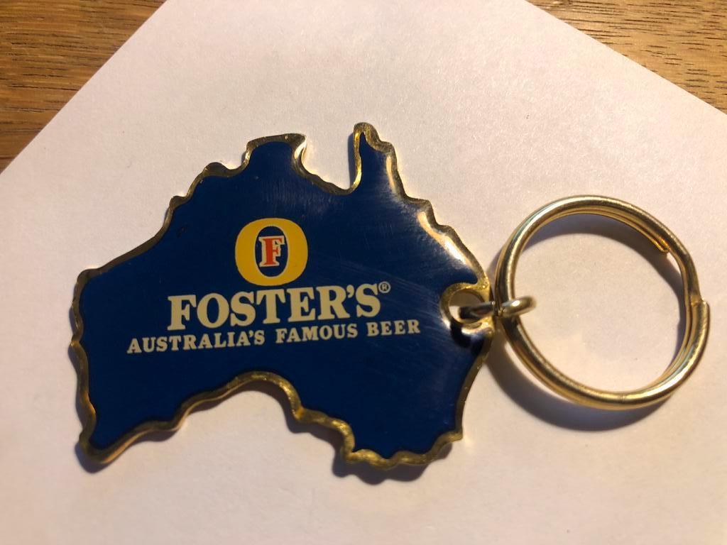 FOSTER'S sleutelhanger, Verzamelen, Biermerken, Ophalen of Verzenden, Zo goed als nieuw, Overige typen, Overige merken