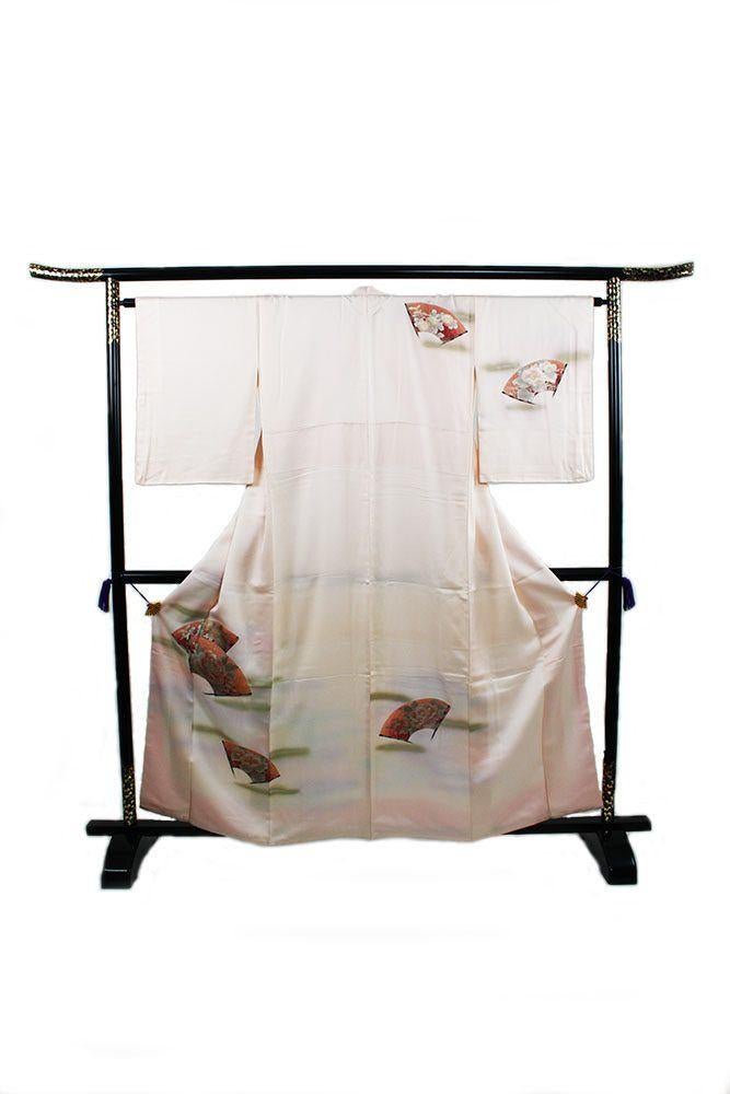 Japanse Houmongi Kimono., Verzenden, Gedragen, Maat 38/40 (M)