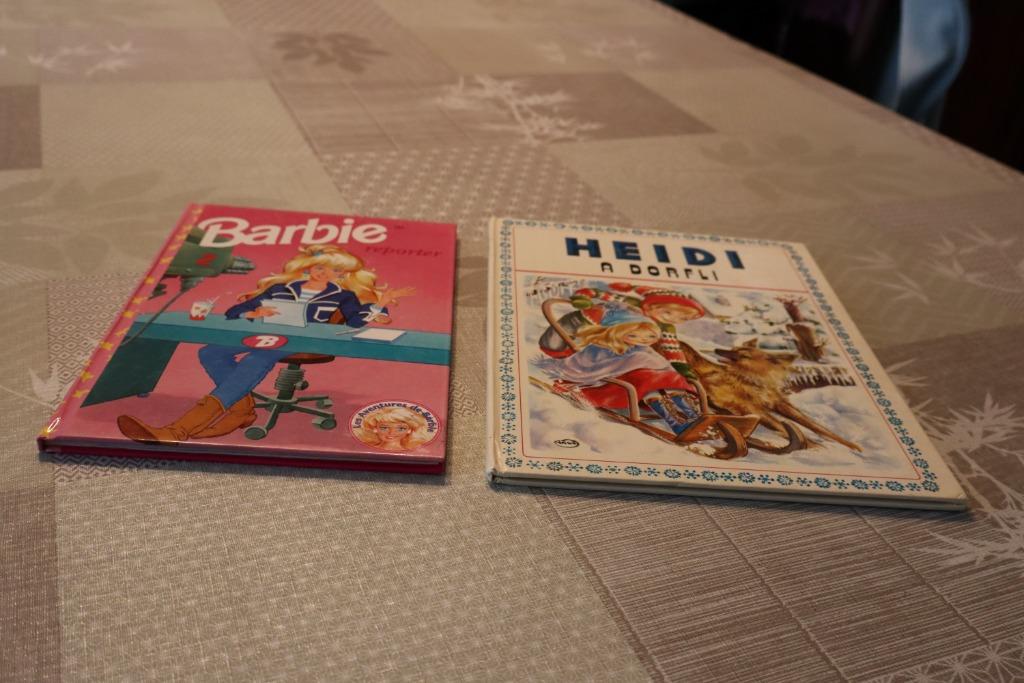 2 ancien livres pour enfants Heidi et Barbie, Enlèvement ou Envoi, Andere