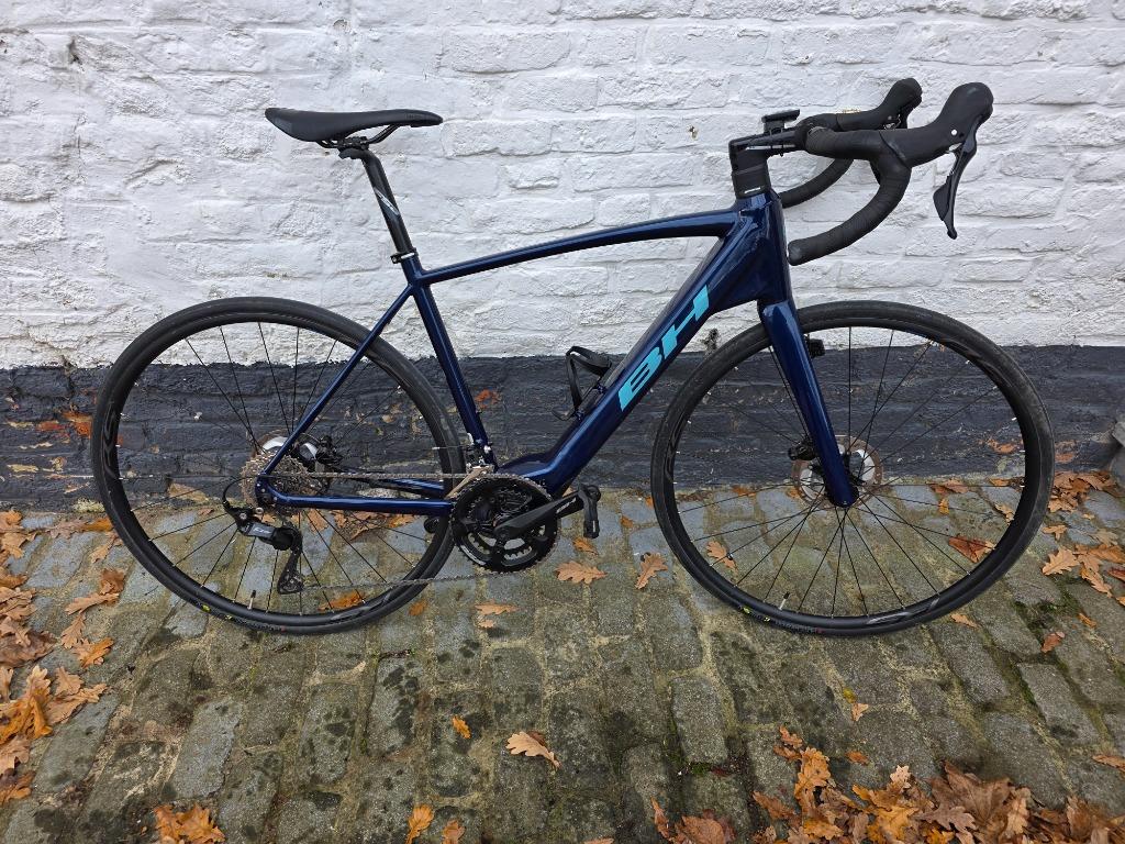 Vélo de course électrique BH bleu, Autres marques, 10 à 15 vitesses, 65 cm ou plus, Comme neuf