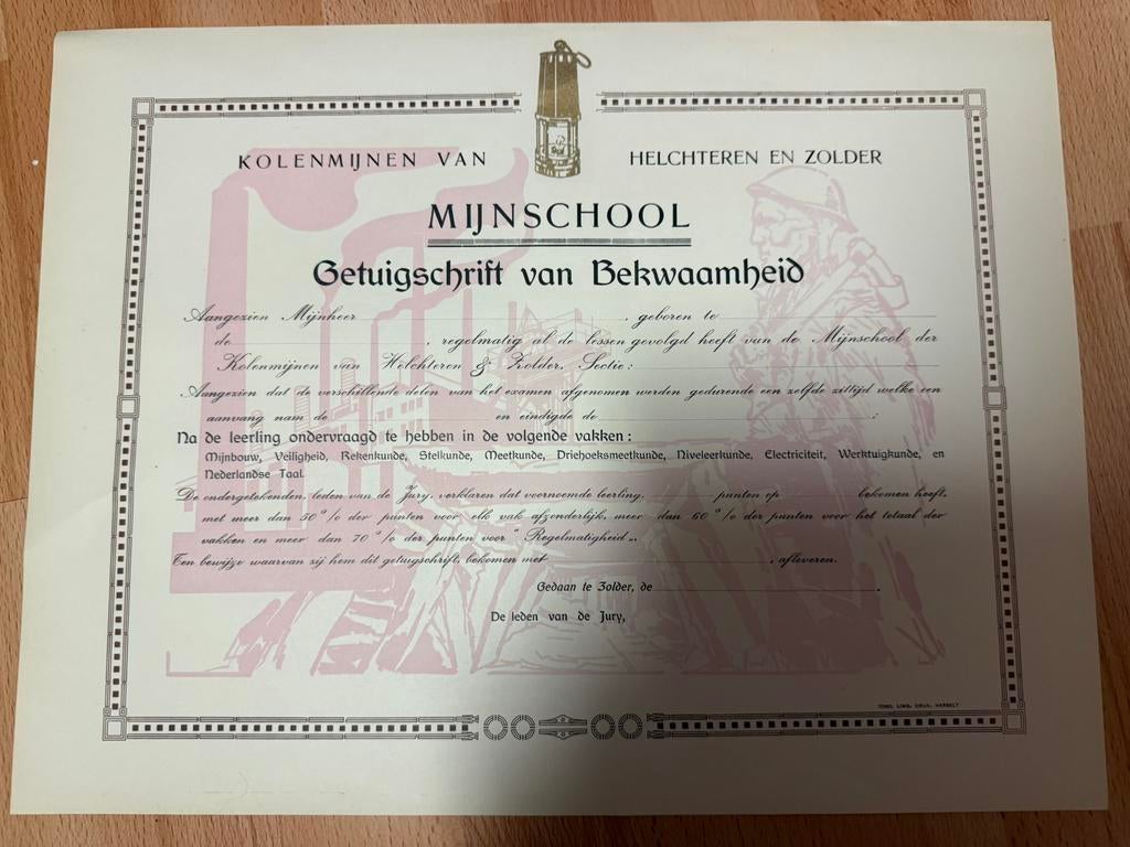 Mijnschool, Ophalen