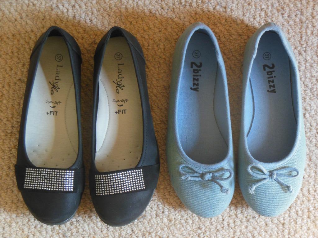 2 paar schoenen / ballerina's - maat 37, Enlèvement ou Envoi, Comme neuf, Ballerines
