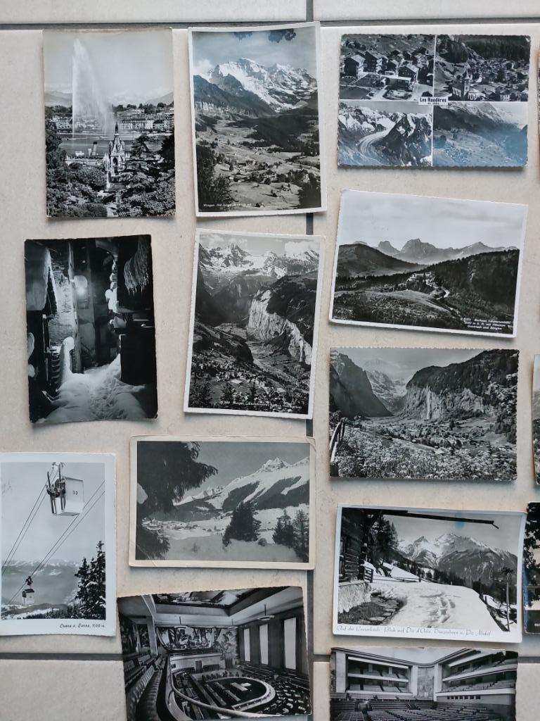lot van 19 oude postkaarten van Zwitserland, Verzenden