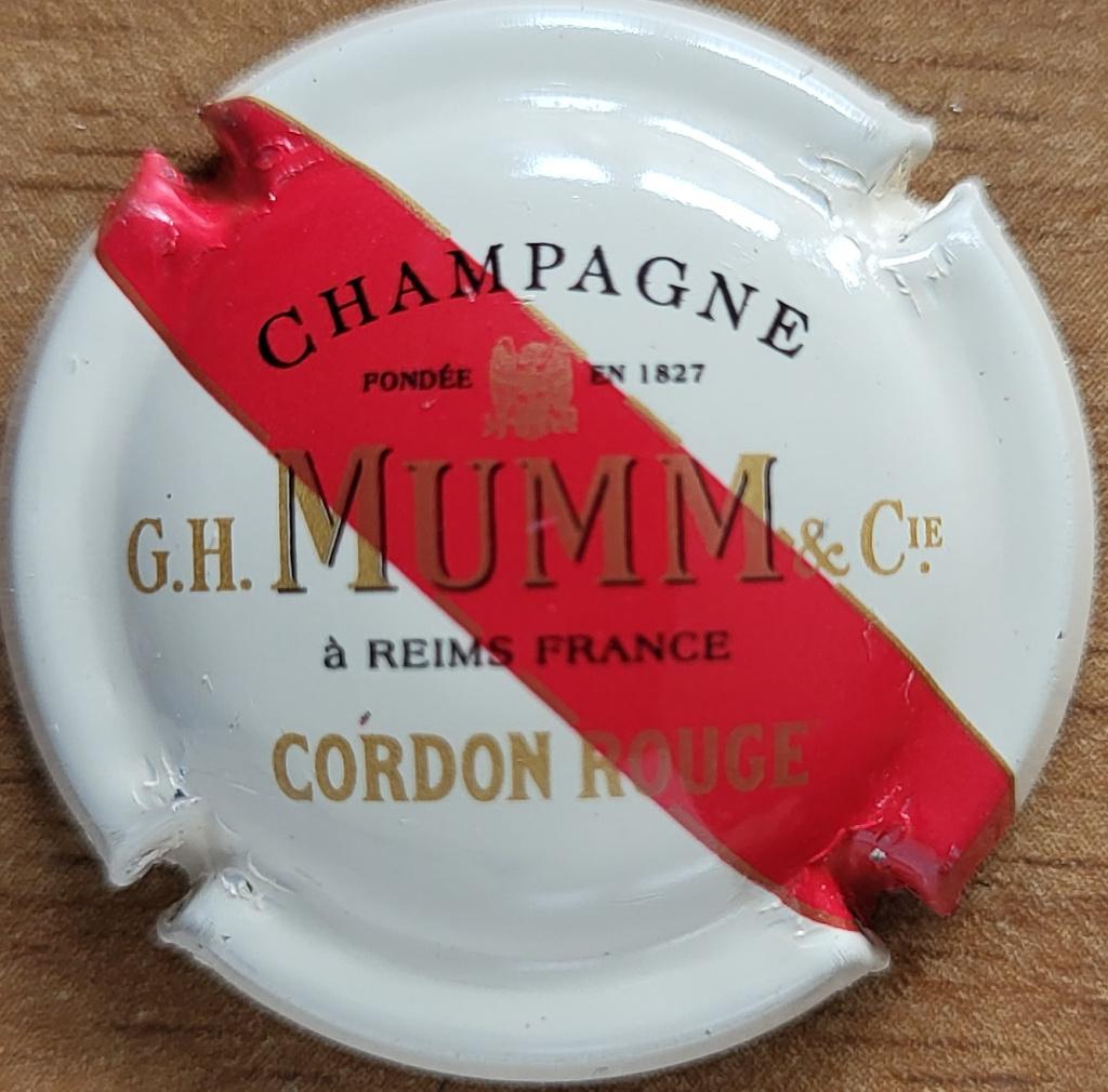Capsule Champagne G.H. MUMM & Cie crème & rouge nr.119, Verzamelen, Ophalen of Verzenden, Nieuw, Frankrijk, Champagne