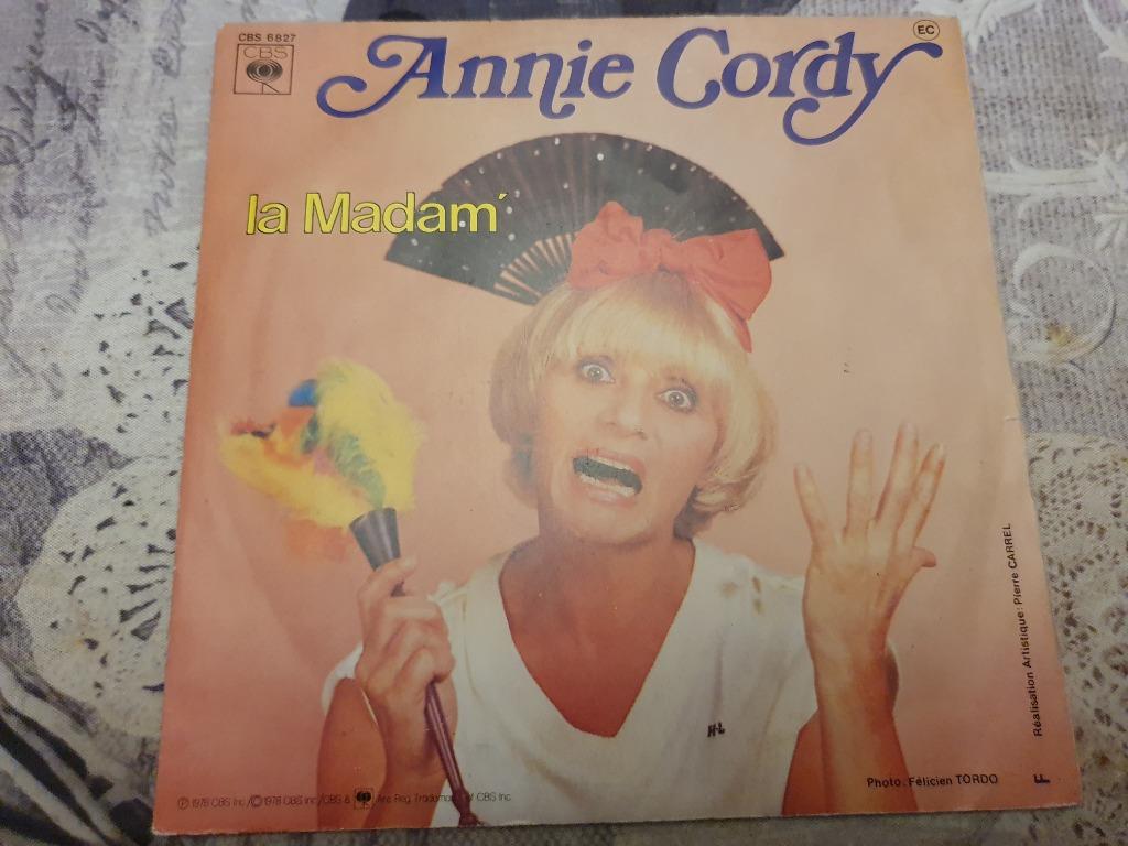 Disque vinyl 45 tours annie cordy La Madam, Enlèvement ou Envoi, Comme neuf