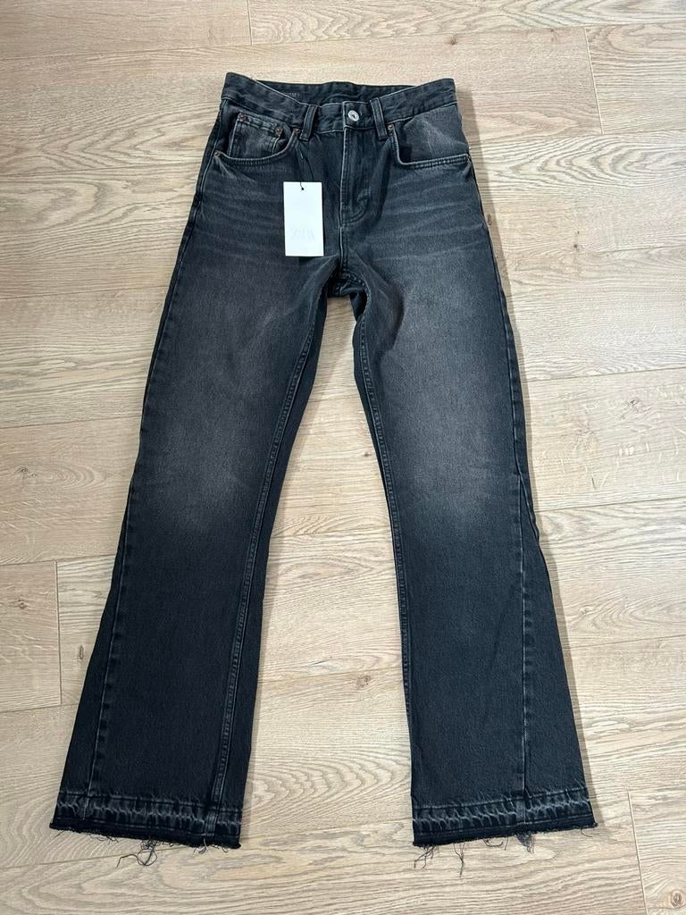 Flared jeans, Zara, Verzenden, Zwart, Overige jeansmaten