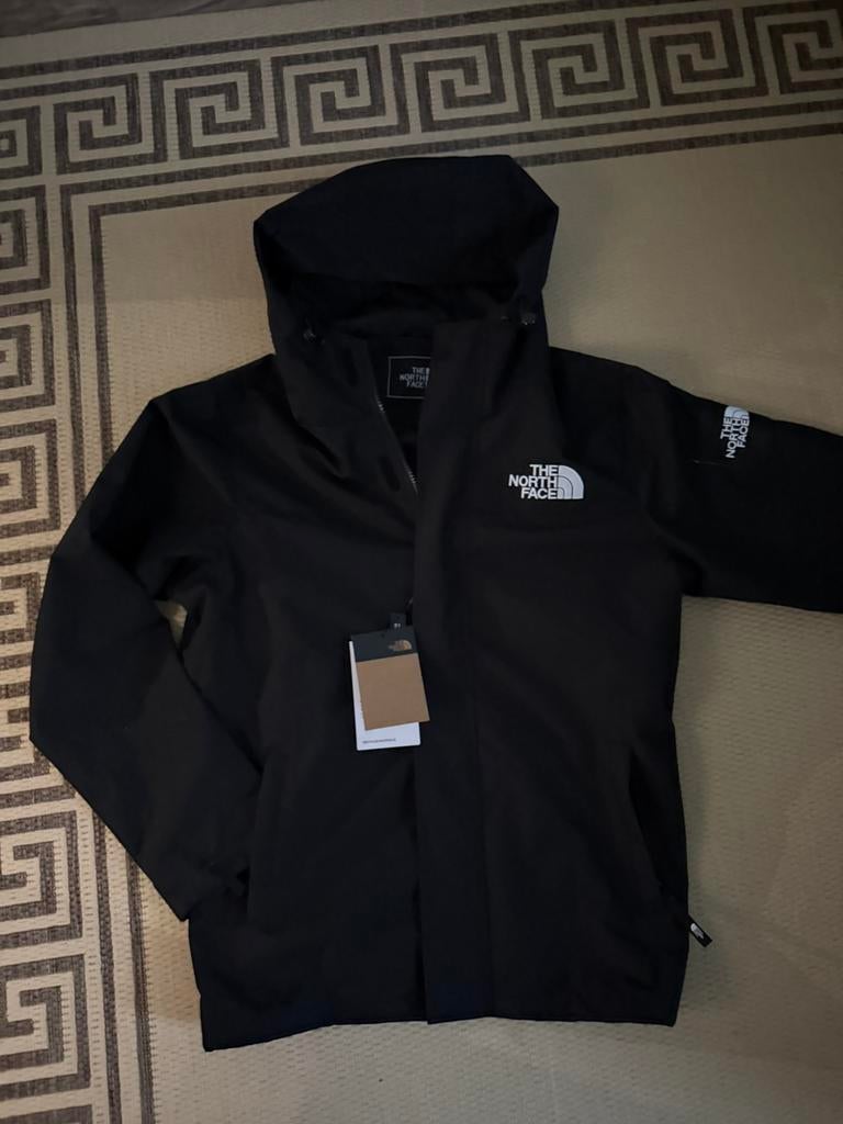 The north face regenjas zwart maat M, Verzenden, Zo goed als nieuw, Maat 48/50 (M), Zwart