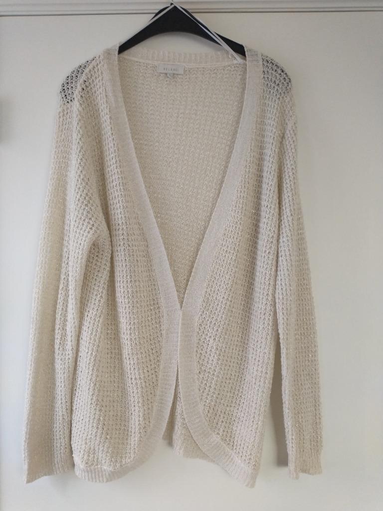 Creme-kleurige (met gouden draad) gilet - Bel & Bo - L, Taille 42/44 (L), Enlèvement ou Envoi, Bel & Bo, Porté
