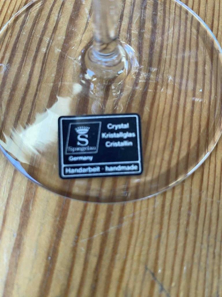 Service de verres à vin, à eau et à champagne en cristal, Enlèvement, Comme neuf, Autres types