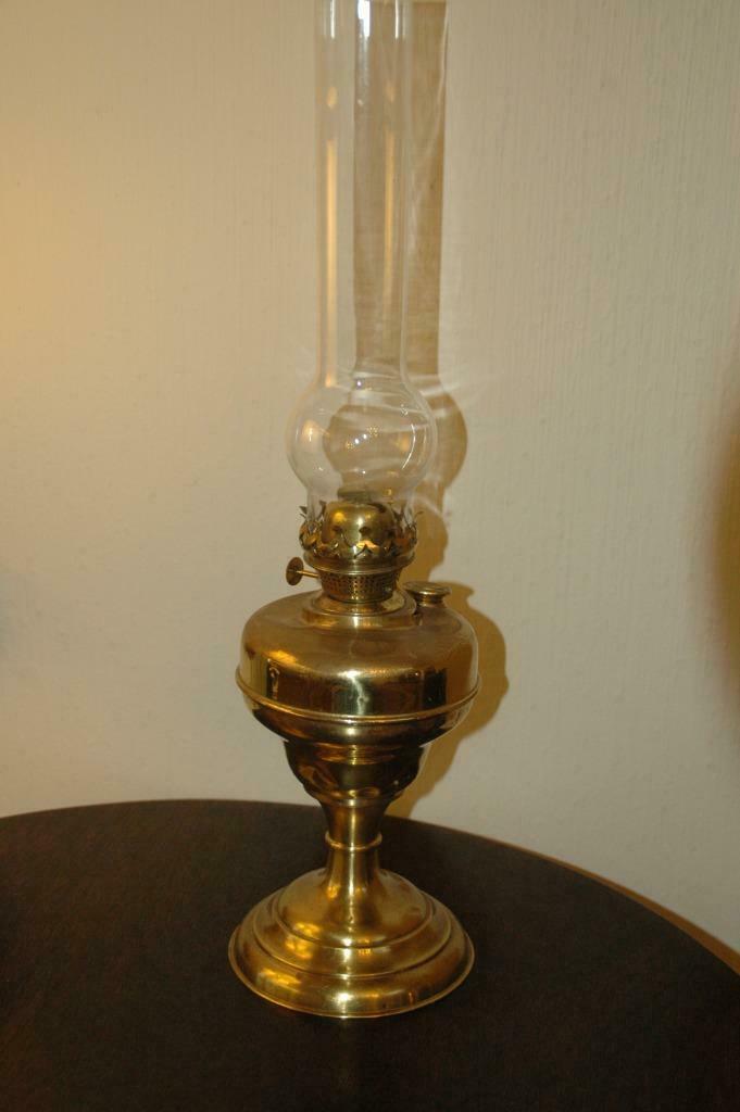 ANTIEKE KOPEREN OLIELAMP, Antiek en Kunst, Ophalen of Verzenden