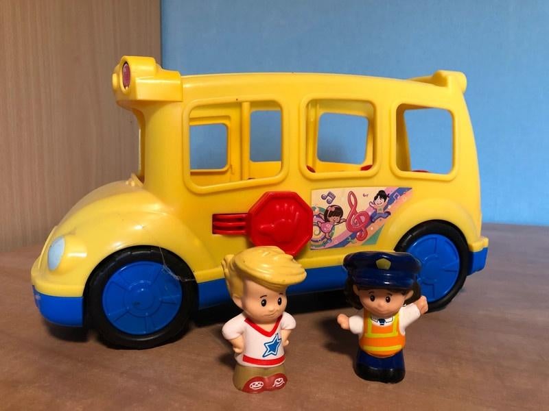 Little People schoolbus, Enlèvement ou Envoi, Comme neuf, Voiture ou Véhicule, Sonore