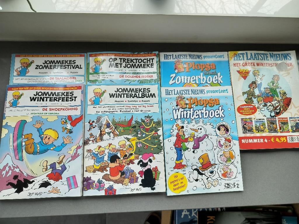 Familiestrips Jommeke en Plopsa, Ophalen