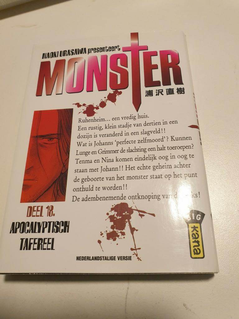 Urasawa - MONSTER deel 18 APOCALYPTISCH TAFEREEL  MANGA, Livres, Enlèvement ou Envoi, Comme neuf, Urasawa