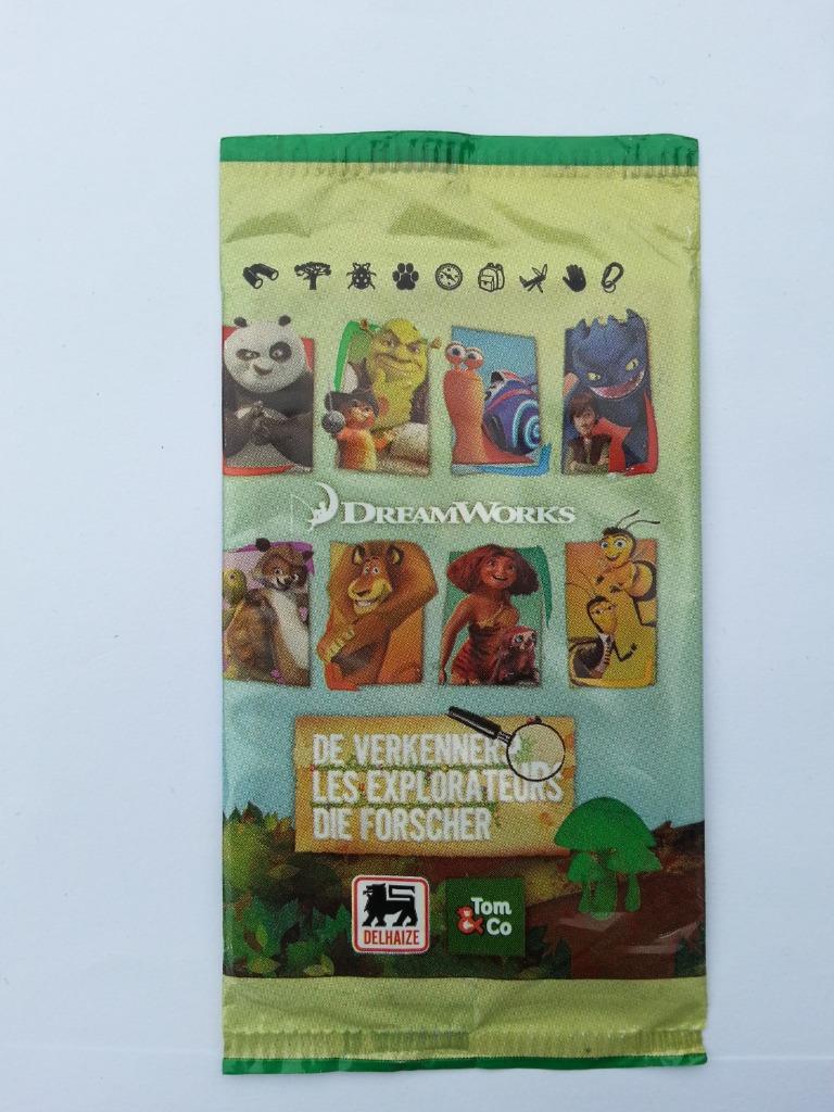 1 ongeopend zakje met kaart DREAMWORKS ( Delhaize ) 2013, Enlèvement ou Envoi