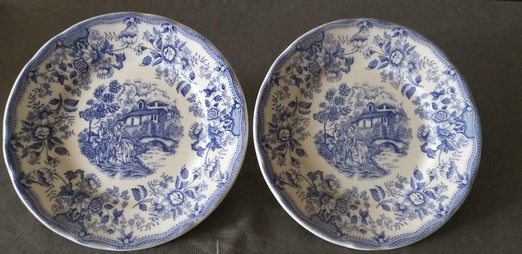2 assiettes décoratives Ironstone, Assiettes(s), Enlèvement ou Envoi, Comme neuf, Autres styles