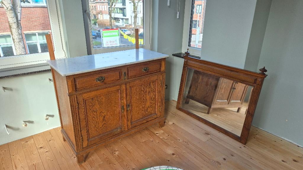 Buffetkast / Lage kast met spiegel, Ophalen