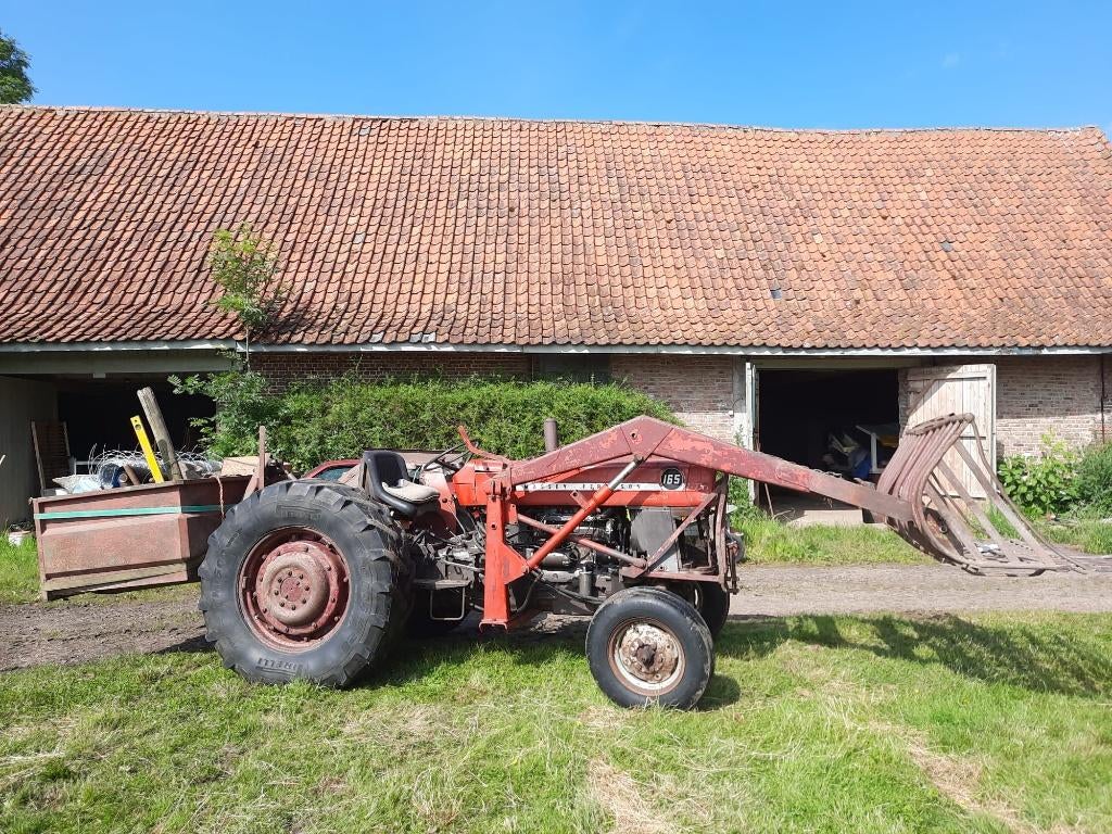 Massey Ferguson 165 met frontlader, Zakelijke goederen, Landbouw | Tractoren, Massey Ferguson, Oldtimer, Ophalen