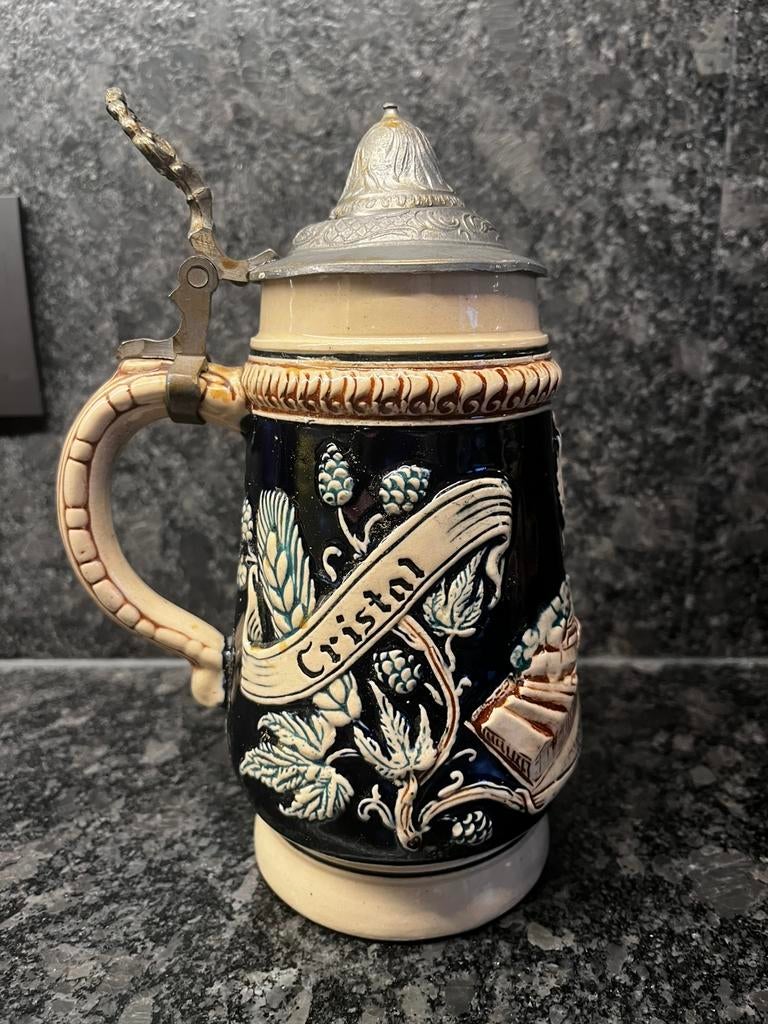 Bierpul Cristal Alken middelste model, Verzamelen, Biermerken, Ophalen of Verzenden, Zo goed als nieuw