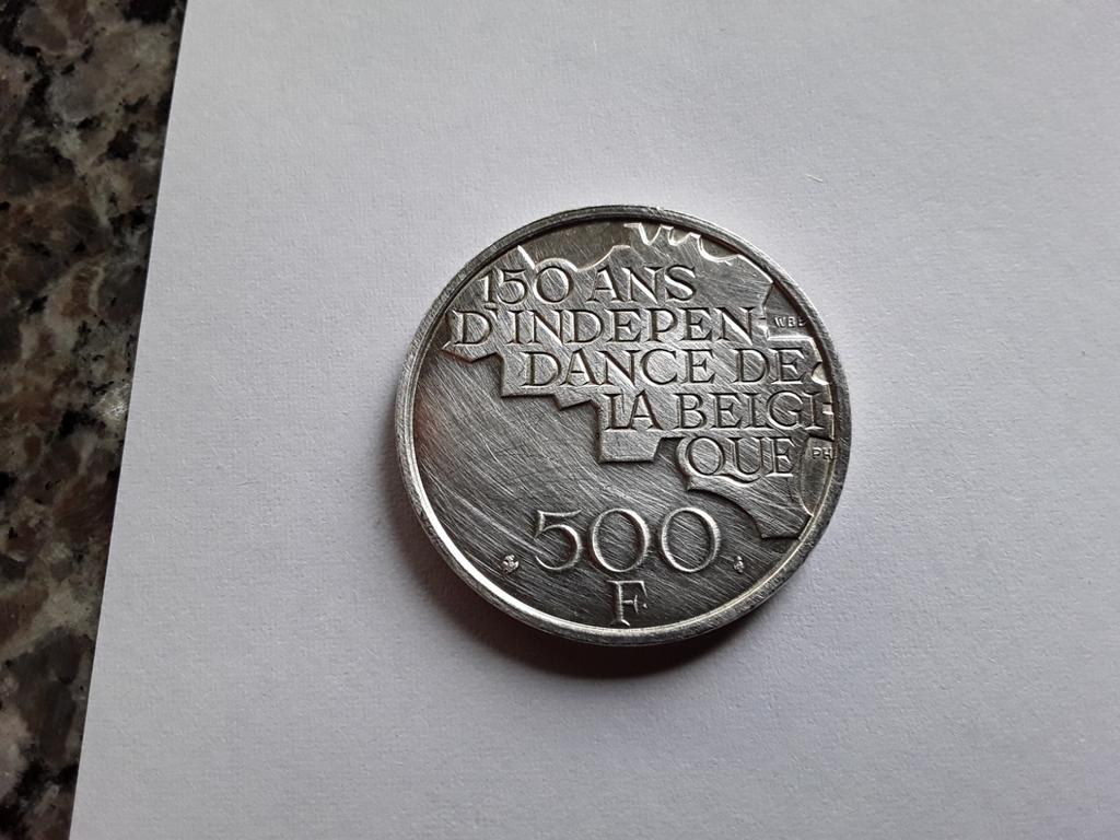 Munten van 500 Belgische fr 1980 (zilver)in Frans, Ophalen of Verzenden