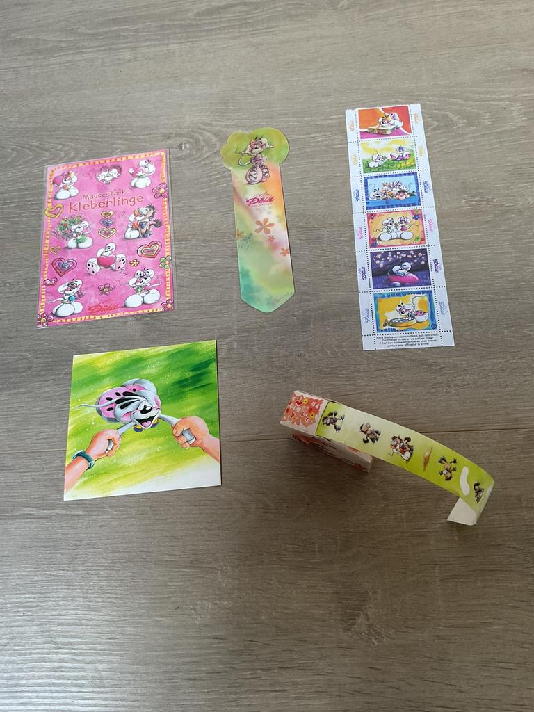 Tampons, marque-pages, cartes et autocollants Diddl, Collections, Diddl, Enlèvement ou Envoi, Diddl, Comme neuf