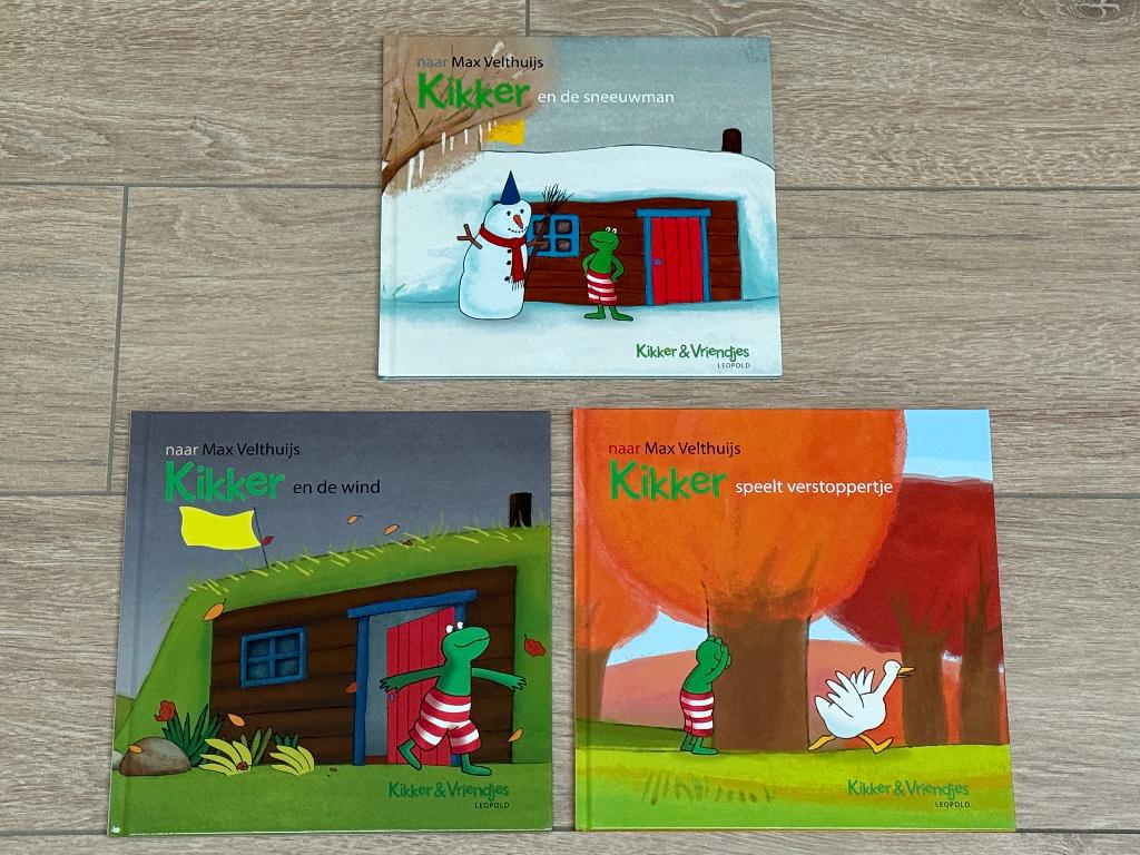 Prentenboeken Kikker (3 stuks), 5 of 6 jaar, Fictie algemeen, Max Velthuijs, Jongen of Meisje