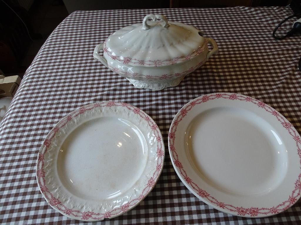 Antieke servies onderdelen., Antiek en Kunst, Ophalen