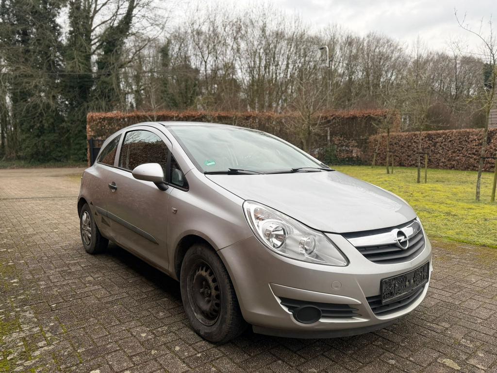 Opel Corsa 1.0 Benzine 2007 128000 km wordt gekeurd, Auto's, Stof, Zwart, Bedrijf, Euro 4