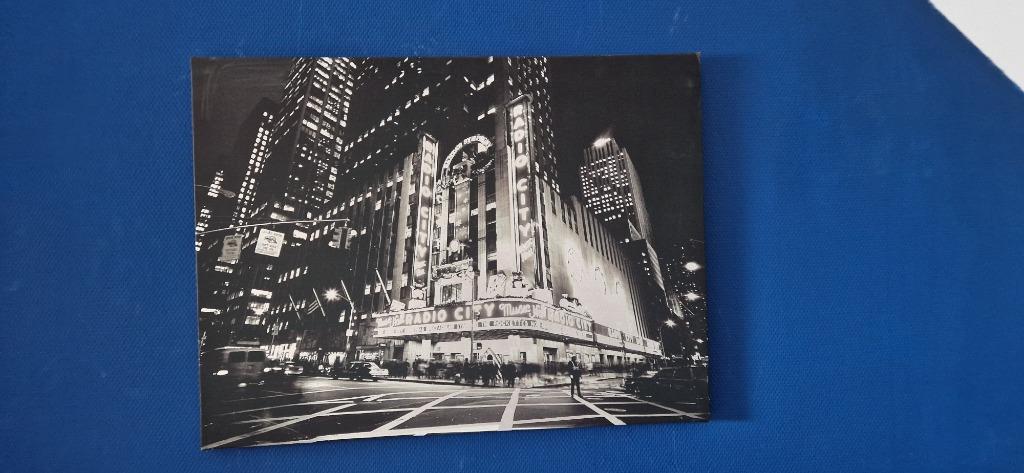 Canvas kader Radio City Music Hall NY, Huis en Inrichting, Ophalen, Zo goed als nieuw