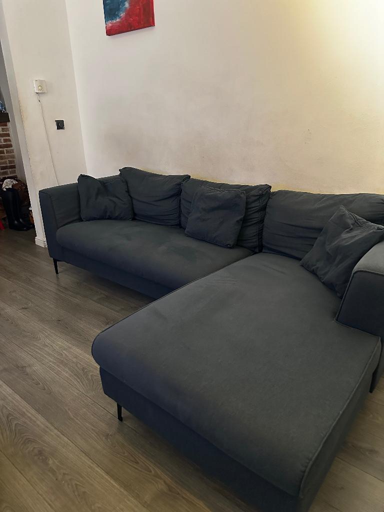 Hoekbank Slum, Ophalen, 250 tot 300 cm, Gebruikt, Hoekbank