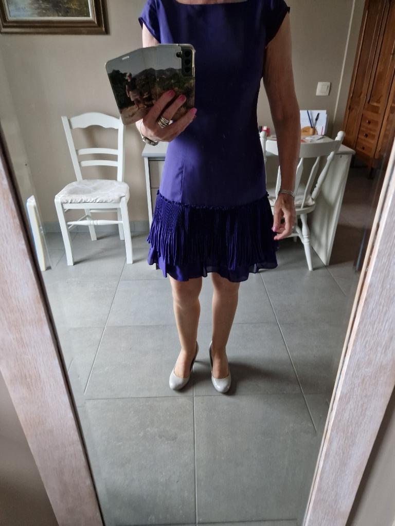 Cocktail jurk, Kleding | Dames, Ophalen, Paars, Zo goed als nieuw, Maat 36 (S)