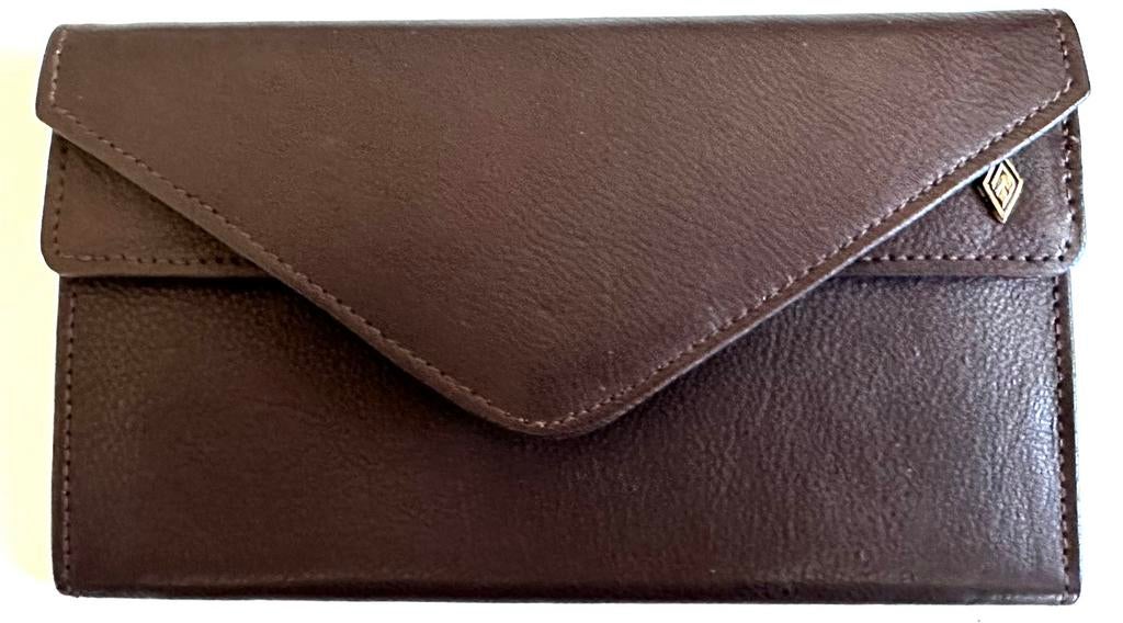 Portefeuille cuir, vintage, de marque Belline, Comme neuf, Brun, Autres marques, Cuir