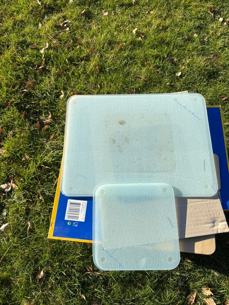 Glazen snijplanken set van 2 stuks, Ophalen, Nieuw