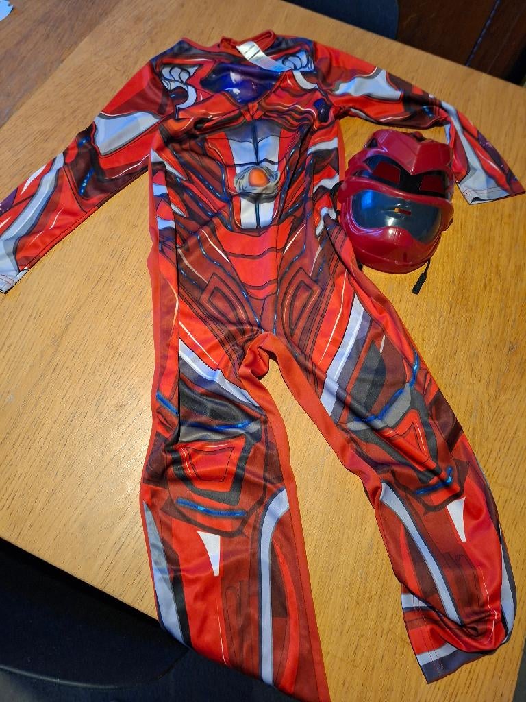 Verkleedkleren power rangers met masker maat 122/128carnaval, Ophalen