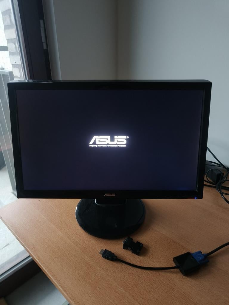 Asus VH228D Monitor – Inclusief 2 HDMI-adapters, Computers en Software, Monitoren, HDMI, VGA, HD, Ophalen of Verzenden