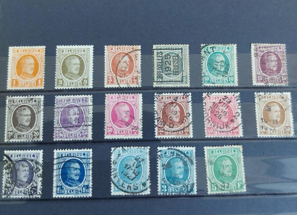 LOT Albert 1er, Timbres & Monnaies, Timbres | Europe | Belgique, Enlèvement ou Envoi, Oblitéré