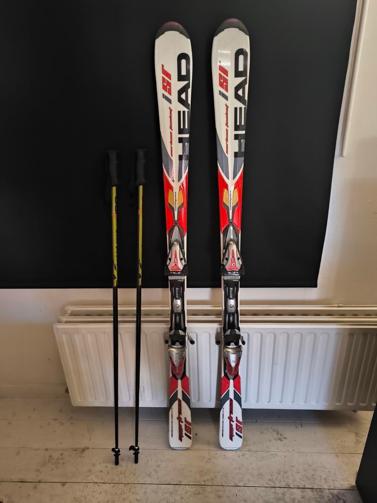Ski's Head met stokken, Ophalen, 140 tot 160 cm, Zo goed als nieuw, Carve