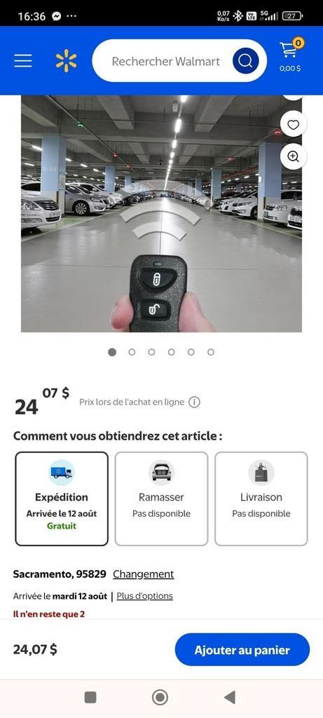 Verrouillage universel de porte de voiture, Enlèvement ou Envoi