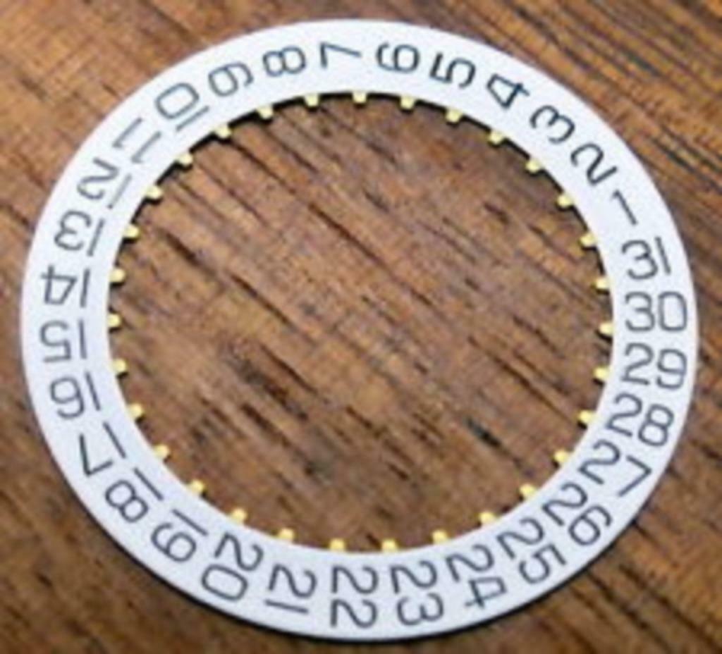 Original white date wheel ETA 2824-2, 2804, etc..., Enlèvement ou Envoi, Neuf, Blanc, Autres matériaux