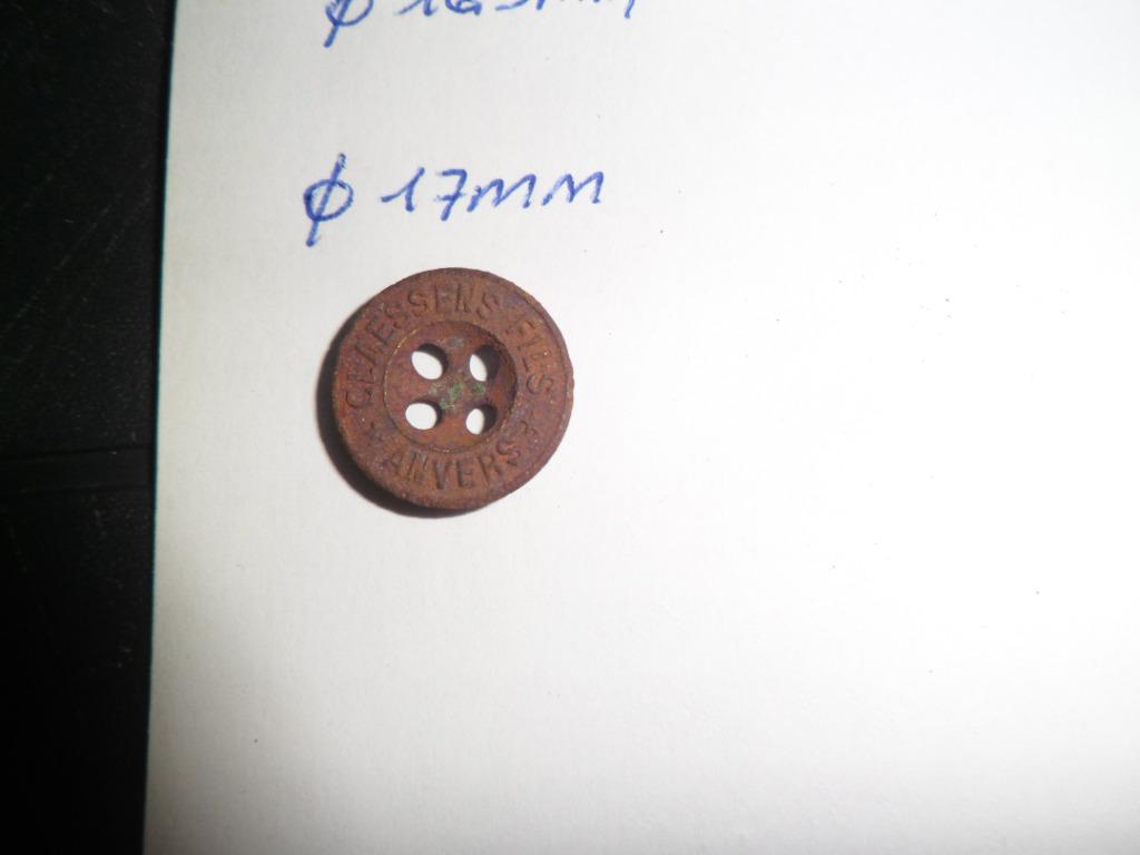 Bouton dia.17 mm, fil transparent - Anvers, Enlèvement ou Envoi