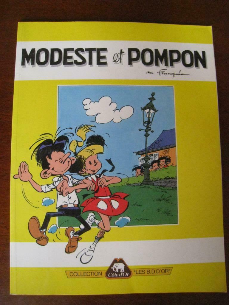 FRANQUIN COTE D OF RECLAME BD bescheiden en pompon, Eén stripboek, Nieuw, Ophalen of Verzenden, Franquin
