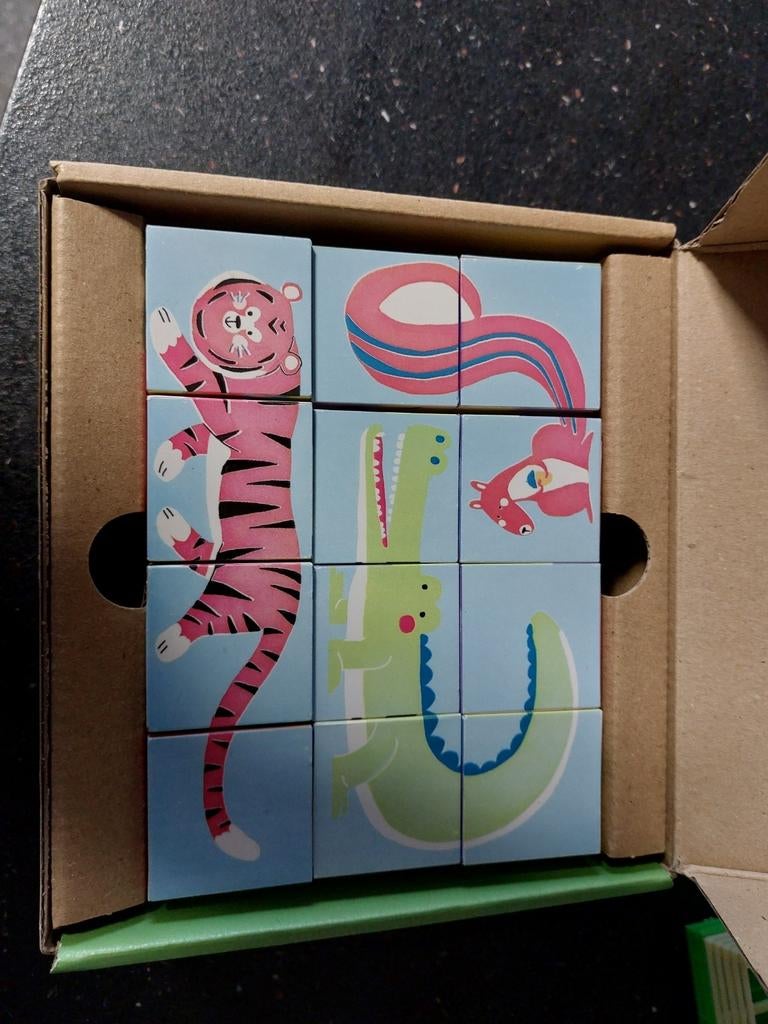 Blokken puzzel, Kinderen en Baby's, 10 tot 50 stukjes, Nieuw, Ophalen of Verzenden, Van hout